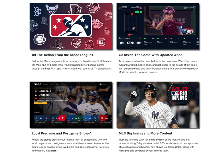 MLB.TV Announces 2023 Price Increase, Along with Minor League Games