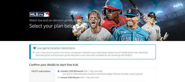 Prime Video Channels makes you dig to find this MLB.TV deal, but it's there!