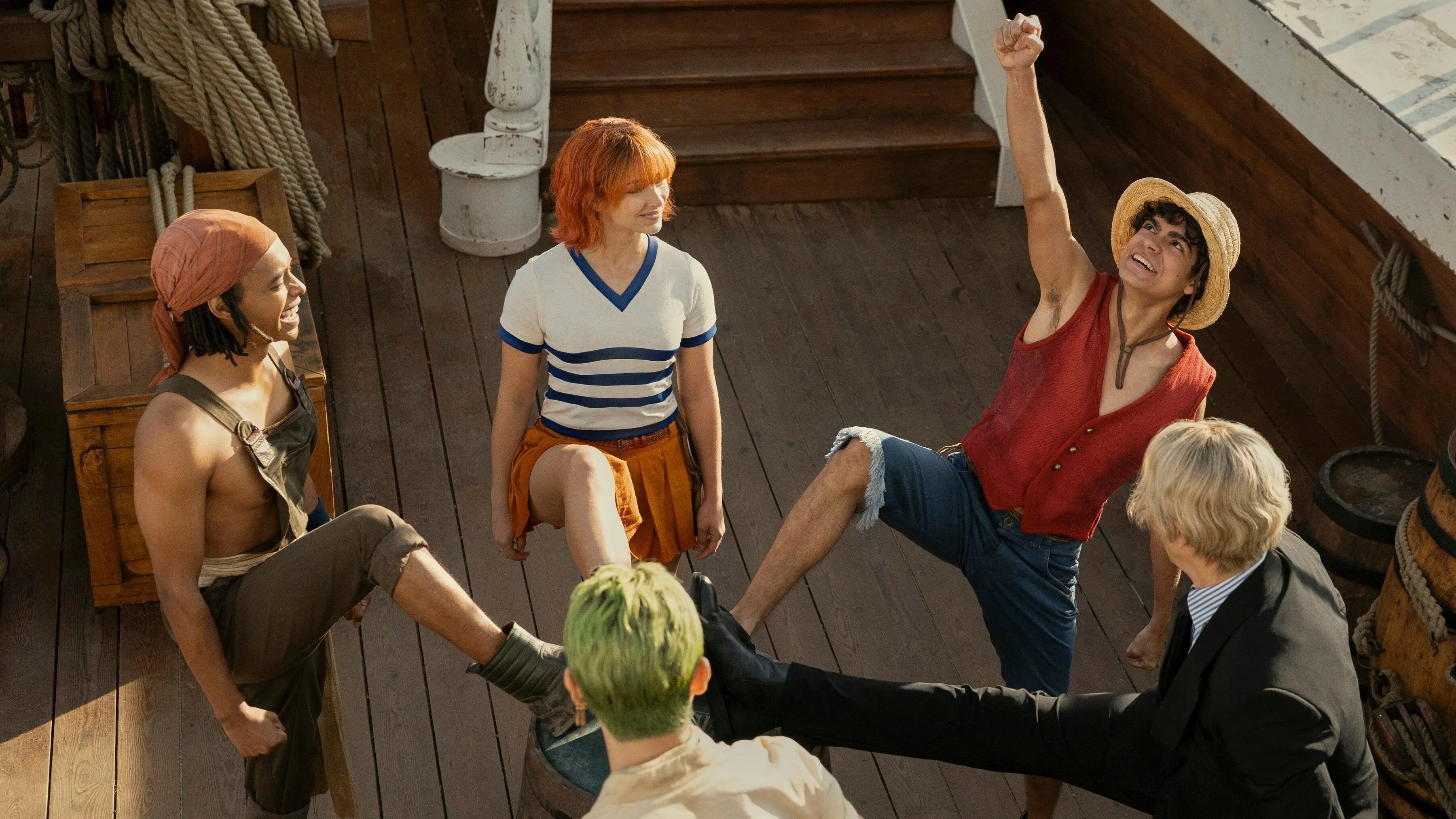 A screenshot from One Piece -- Netflix will put the first two episodes of the show's second season into theaters.