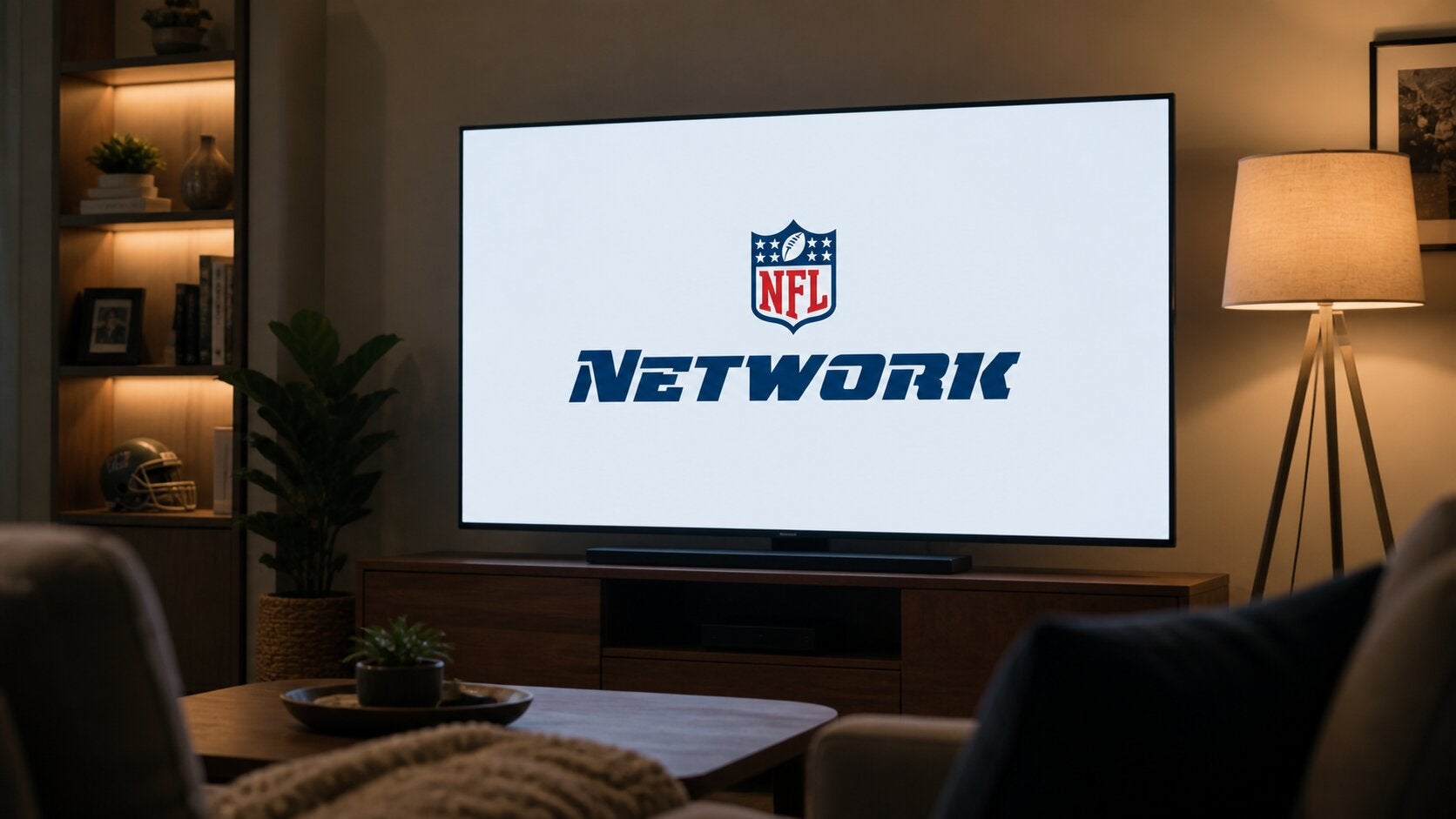 NFL Network logo on a TV screen.