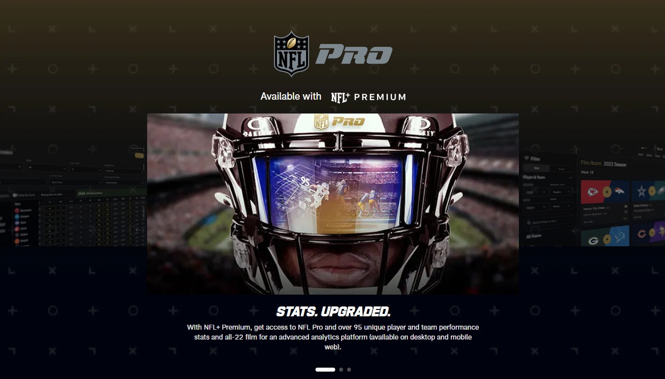 NFL+ now has a new feature in NFL Pro, which allows fans to watch All-22 film enhanced with Next Gen Stats.