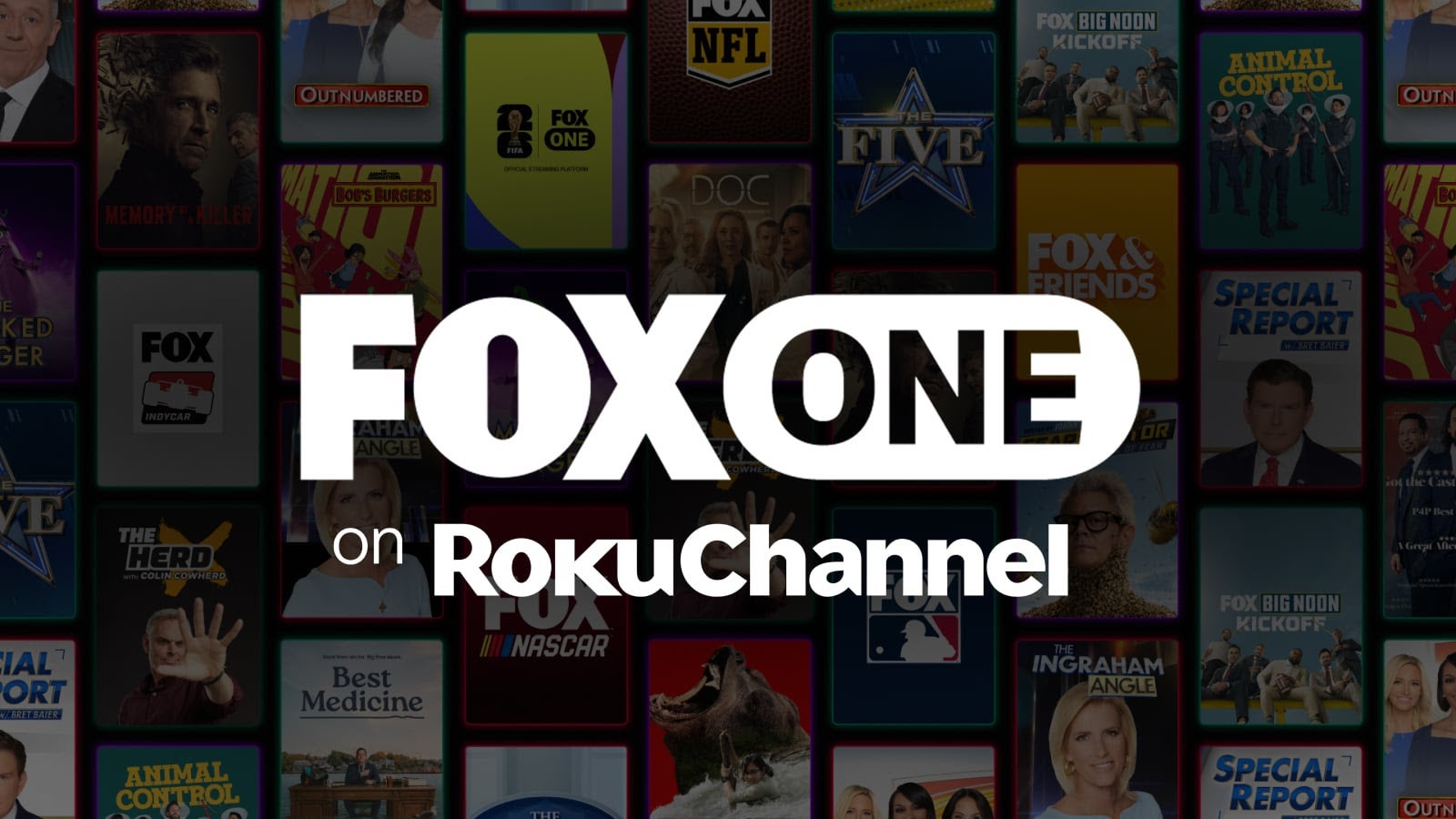 A logo for Fox One on The Roku Channel, which launched in May 2026.