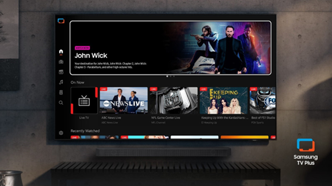 Samsung TV Plus has declared itself the top free streaming service in the United States.