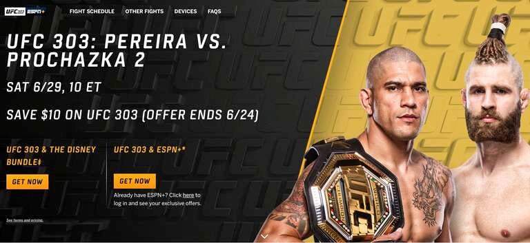 Save on UFC 303: Pereira vs. Procházka 2!