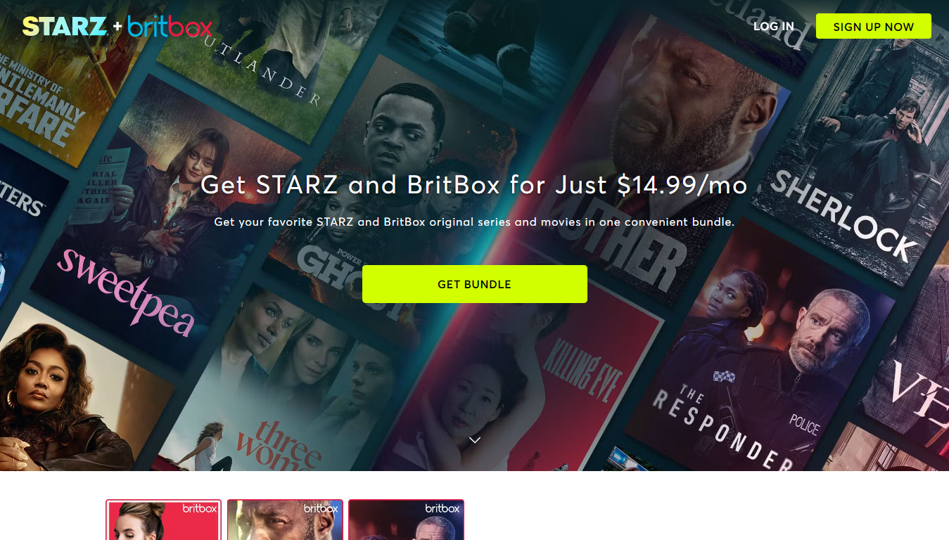 BritBox and STARZ are now available as a bundle for 25% off what you'd pay to get both separately.