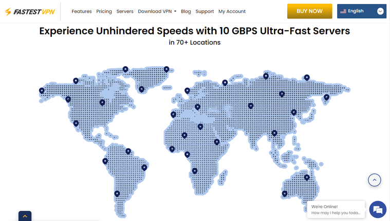 FastestVPN offers hundreds of servers in dozens of countries around the world.