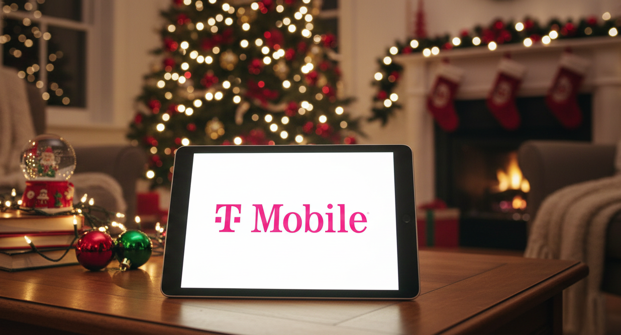 A tablet with T-Mobile 5G Home Internet.