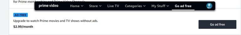 Once you've confirmed your payment details you can go ad free with two more button clicks.
