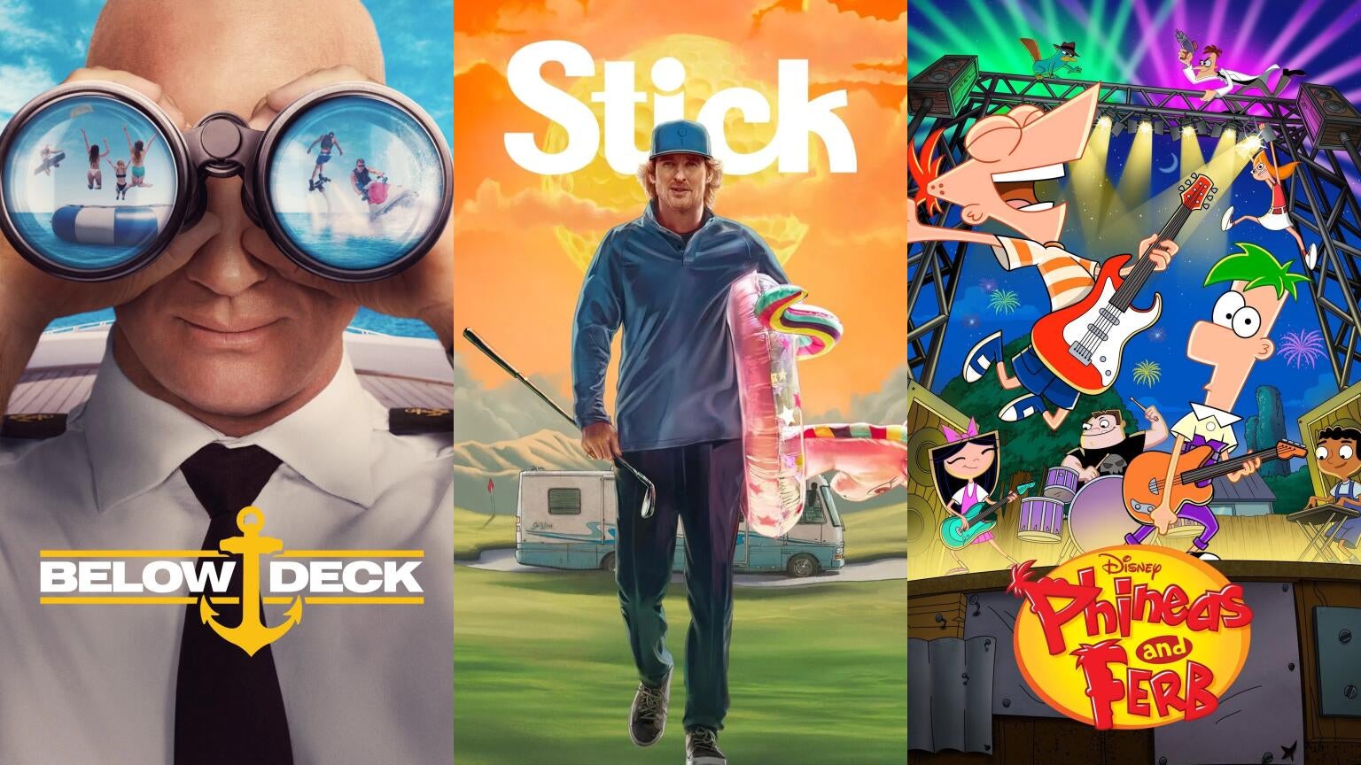 Below Deck, Stick, and Phineas and Ferb are among the best premieres coming to streaming this week.