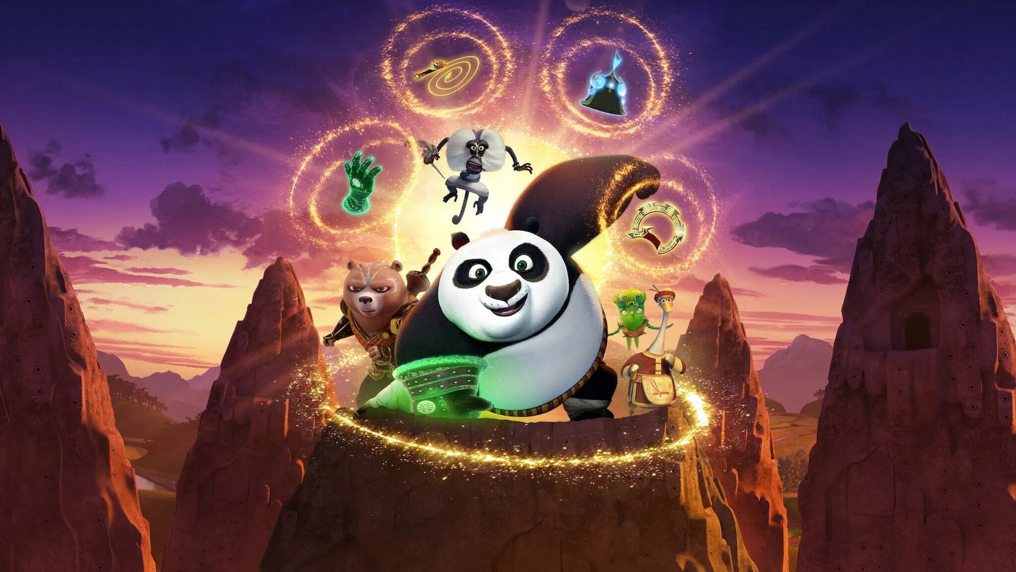 A still from Kung Fu Panda: The Dragon Knight.