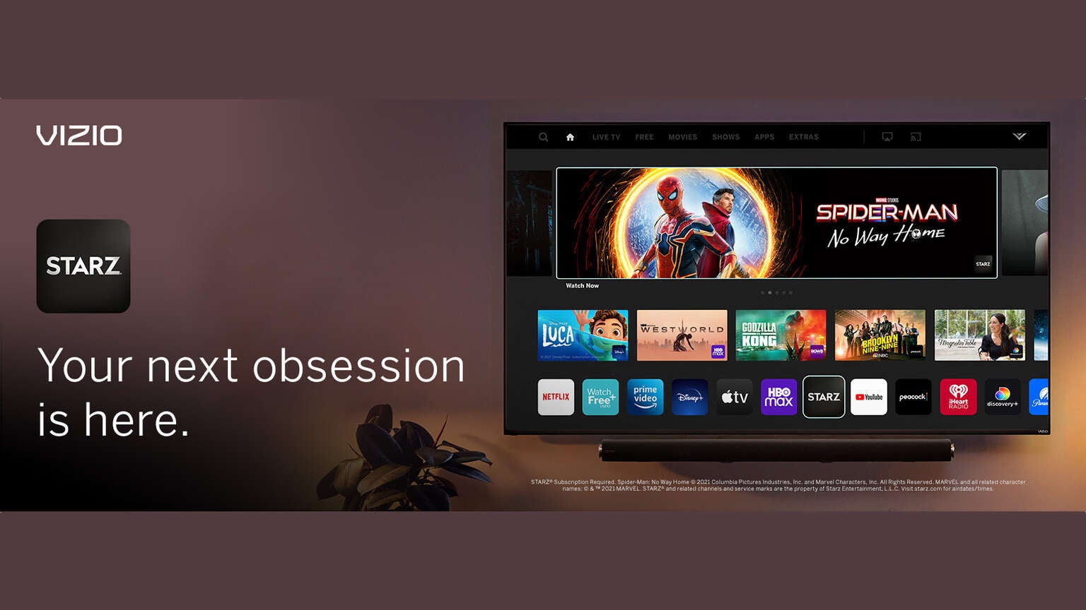 STARZ App Now Available on VIZIO Smart TVs The Streamable