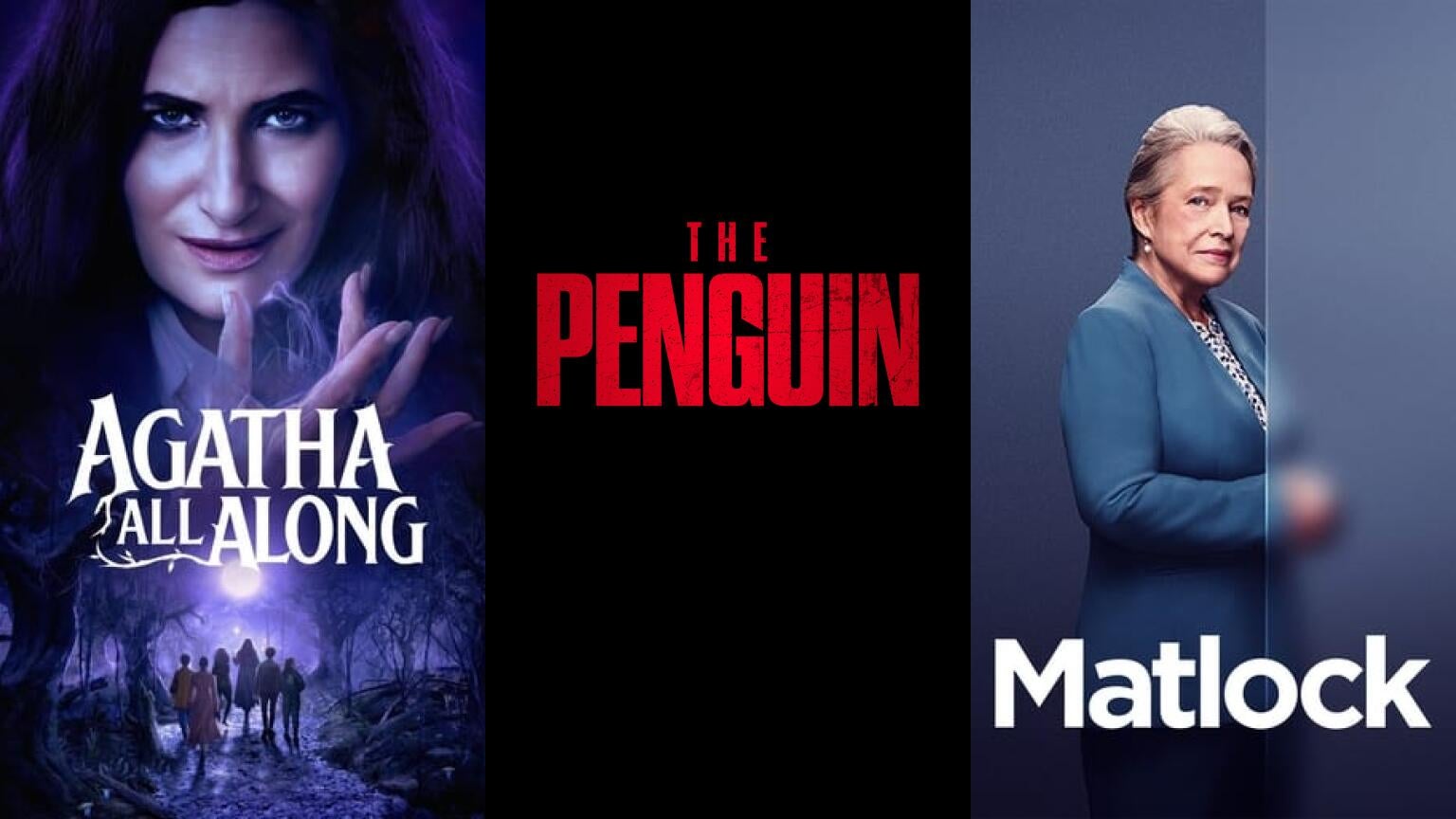 Agatha All Along and The Penguin are the epitomy of modern streaming prestige TV, while Matlock is the ultimate throwback.