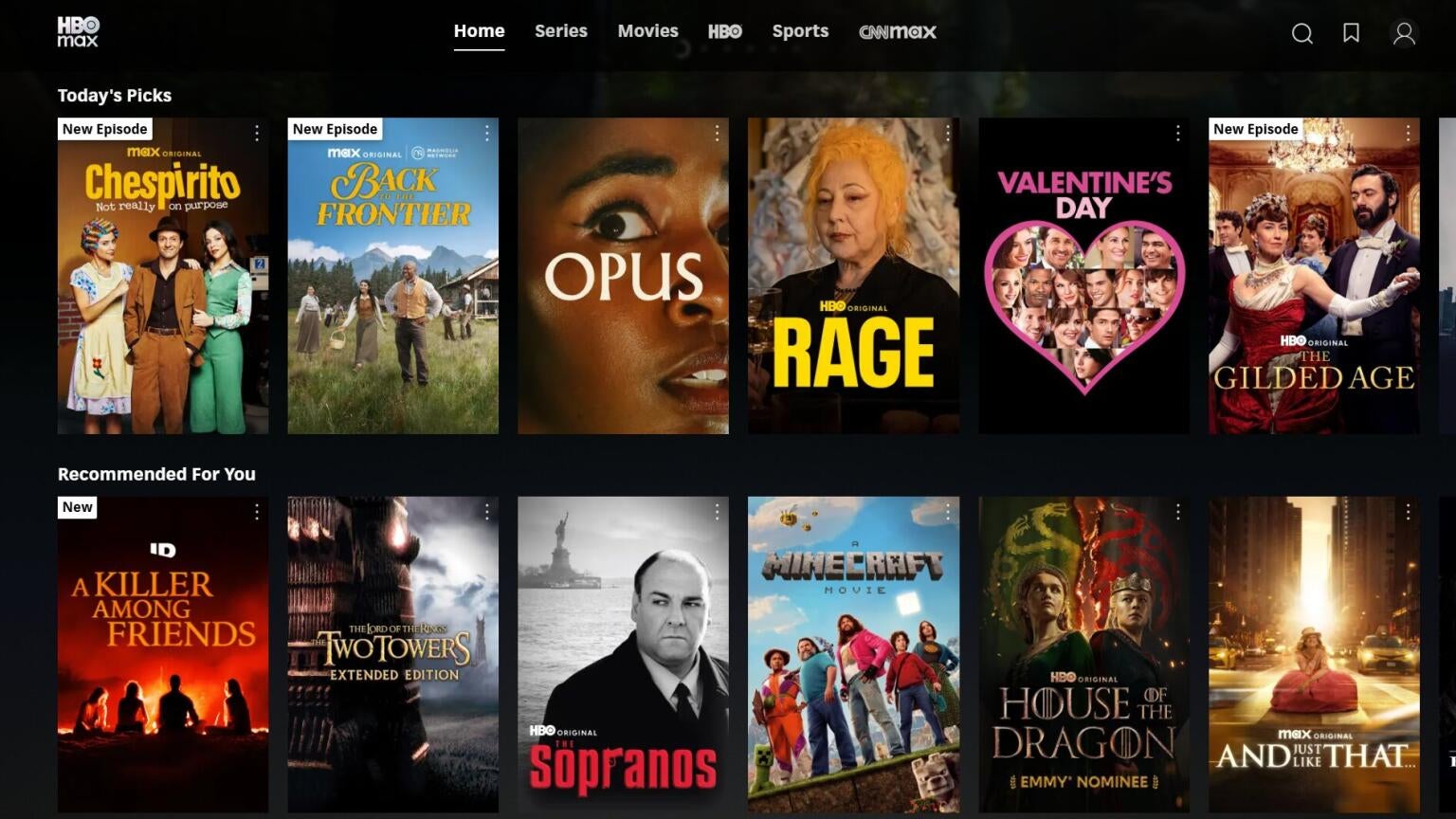 HBO Max has a pretty good user interface when considering all factors.