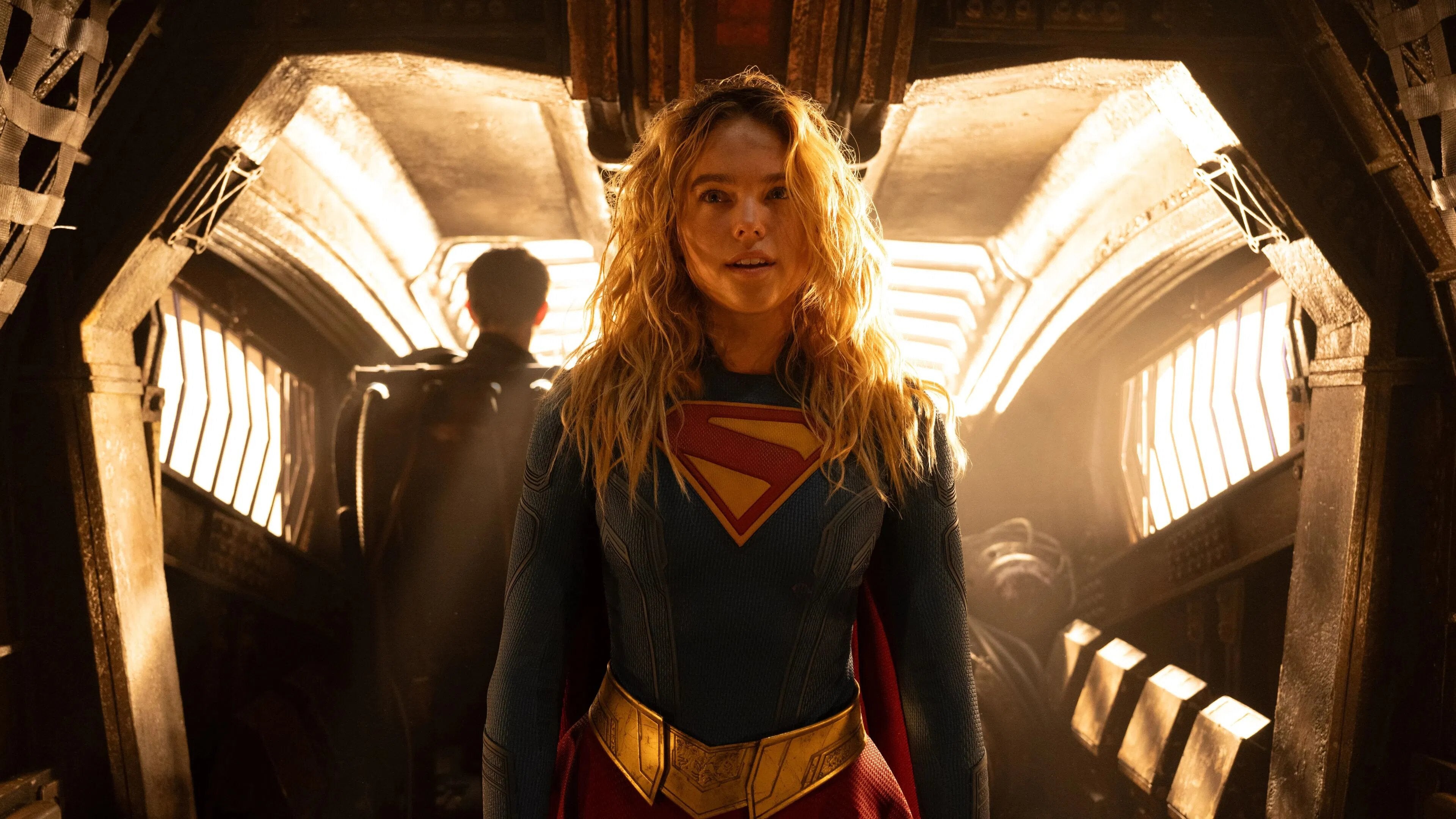A still from the next DC Studios movie Supergirl.