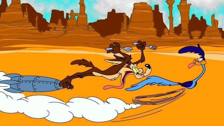 Wile E Coyote and Road Runner; WBD recently canceled an already-finished movie featuring these characters.