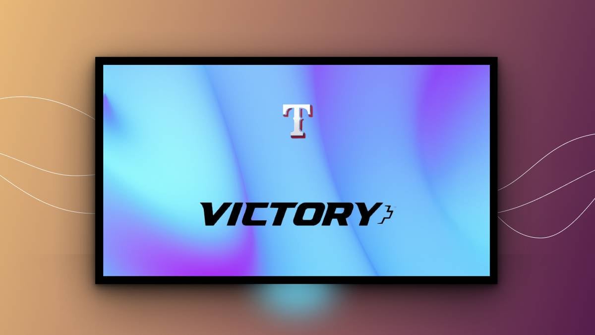 The Texas Rangers will play on Victory+ starting in 2025