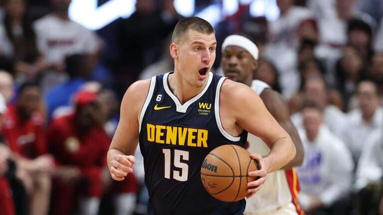 Nuggets star center Nikola Jokic in the NBA Finals.