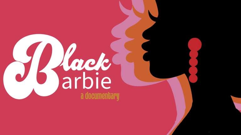 A graphic image for "Black Barbie: A Documentary," produced by Shondaland and due out on Netflix in June 2024