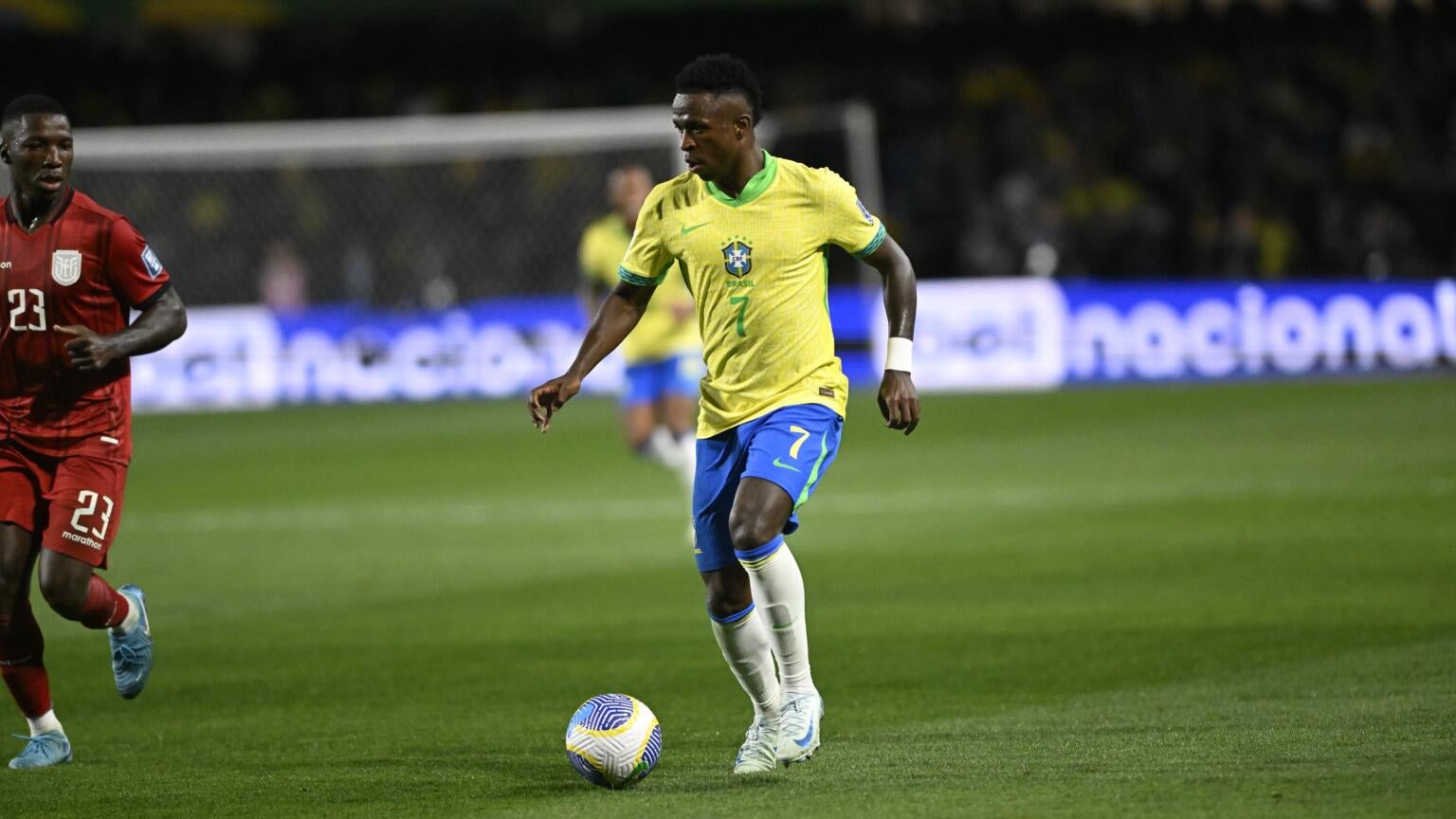 A Brazillian soccer player, and our guide to watching the World Cup on DIRECTV MySports.