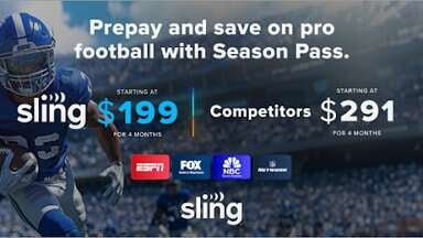 The Sling Season Pass is a good way to unlock more value with more channels at a lower price.