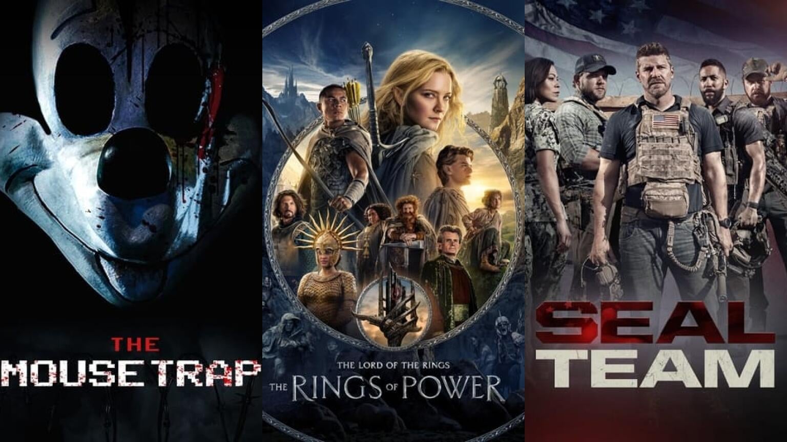 Mouse Trap, Lord of the Rings and SEAL Team headline the new streaming premieres coming to TV this week.