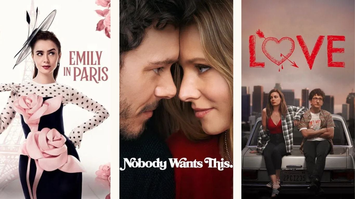 The best stream for rom-com TV series is Netflix.