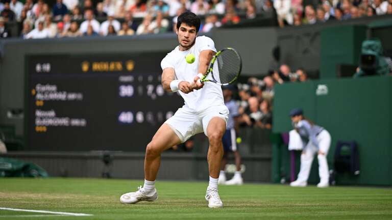 Fans can watch all of Carlos Alcaraz's top shots at Wimbledon using Sling TV.
