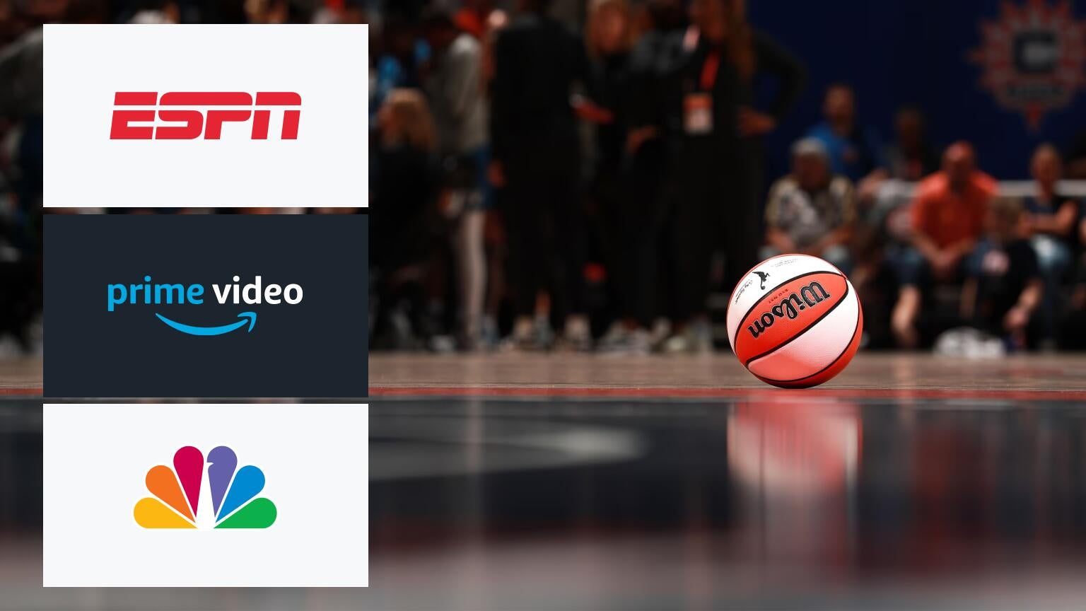The WNBA has agreed to distribute games on ESPN channels, NBC platforms and Prime Video starting in 2026.