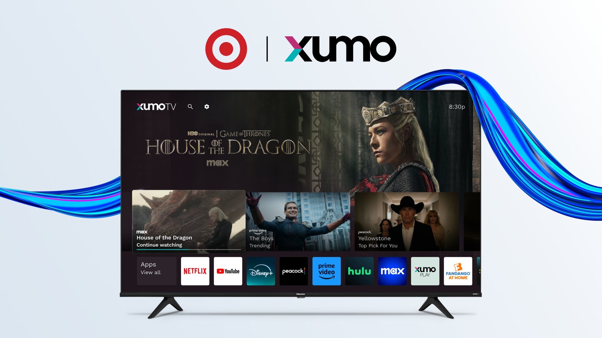 Xumo and Target have teamed up to provide viewers with a line of Hisense smart TVs for less than $400