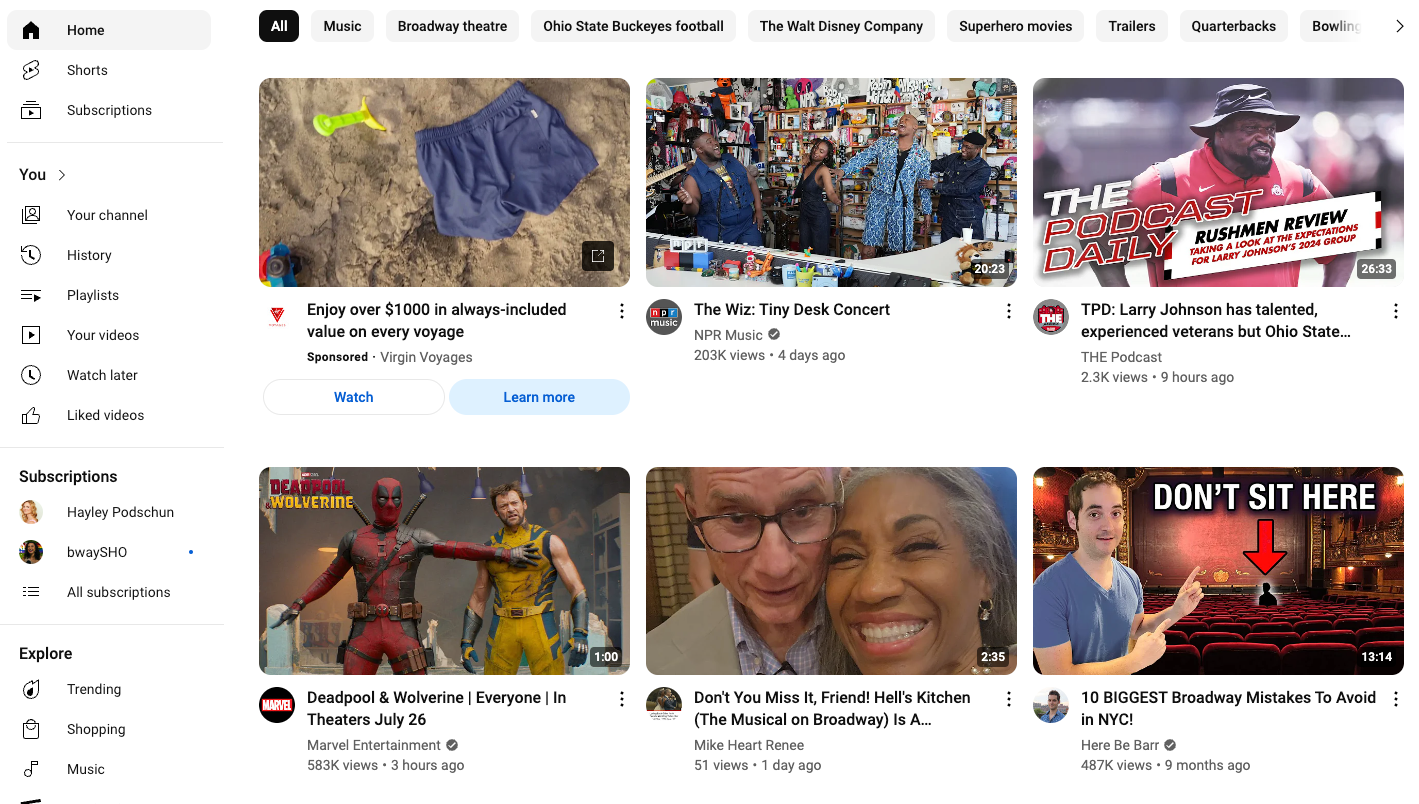 Despite a different business model, YouTube outspends all entertainment companies on non-sports content, excet for Disney.