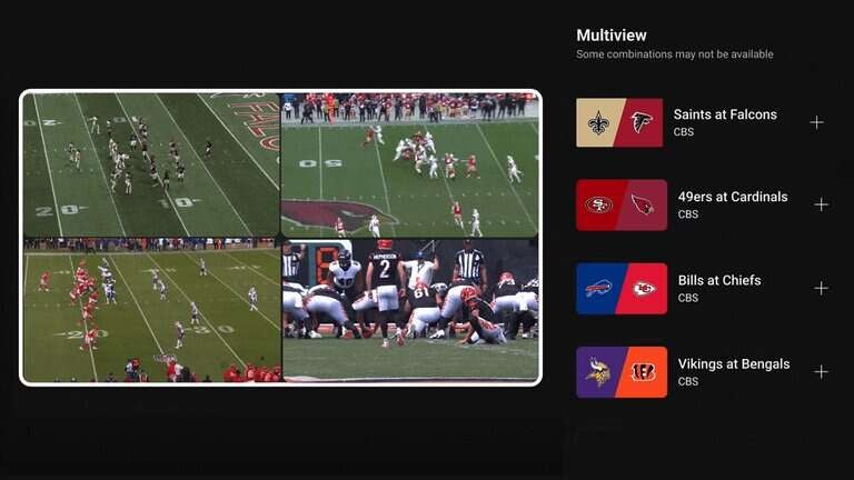 Fully customizable multiview comes to YouTube TV and NFL Sunday Ticket for the first time this season.