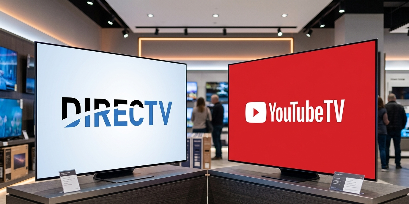 A comparison of YouTube TV and DIRECTV.